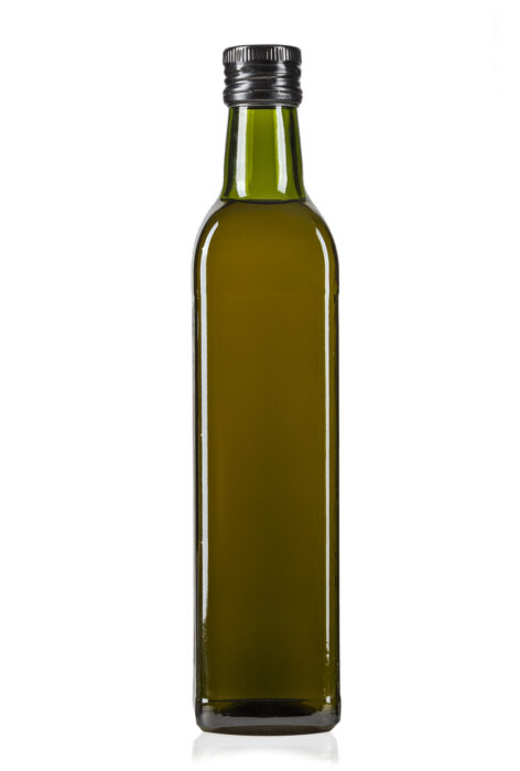 a bottle of olive oil isolated on a white background. a bottle of olive oil isolated on a white background. File contains clipping path.
