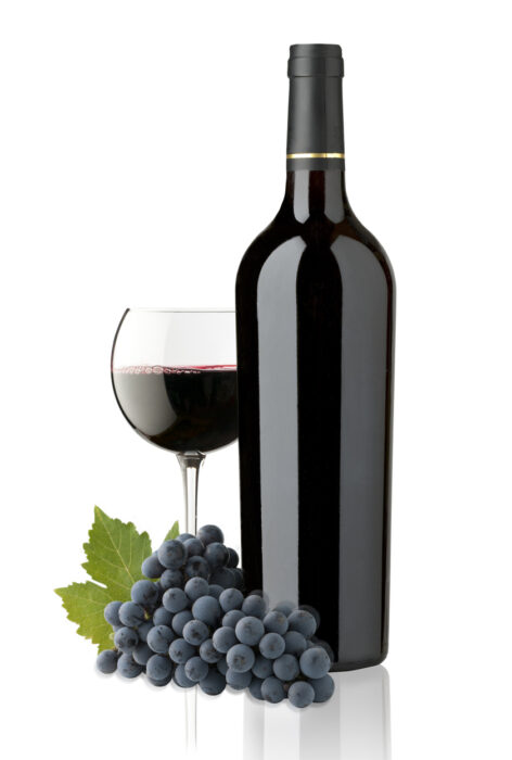 red glass and bottle wine elegant and expensive red glass and bottle wine for mounting graphic design